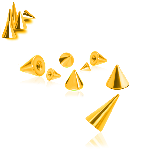 Titan G23 – Micro-Schraubspitze mit PVD-Beschichtung (Goldfarben)