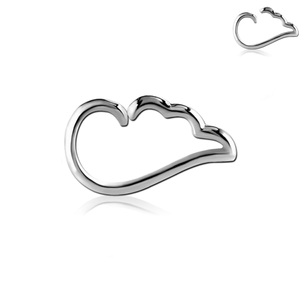 Chirurgenstahl 316L – Biegbarer Fake-Daith Piercing