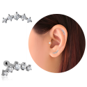 Chirurgenstahl 316L – Ohrpiercing mit eingefassten Premium-Zirkonia