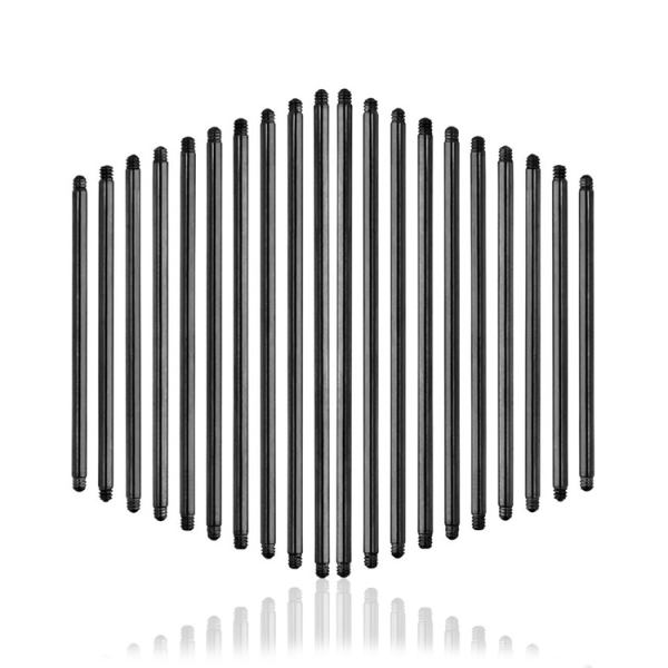 Chirurgenstahl 316L – Barbell ohne Kugeln mit PVD-Beschichtung