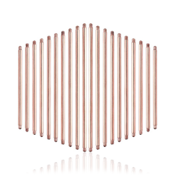 Chirurgenstahl 316L – Micro-Barbell ohne Kugel mit PVD-Beschichtung