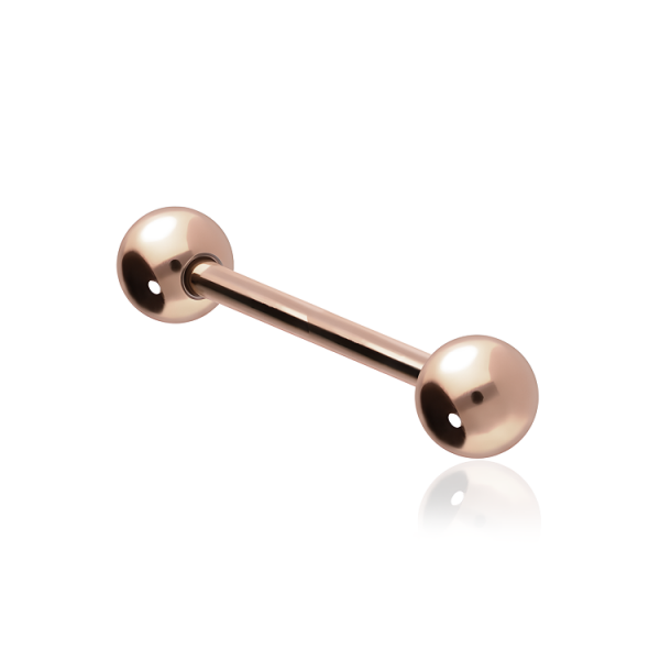 Chirurgenstahl 316L – Barbell mit Schraubkugeln & PVD-Beschichtung