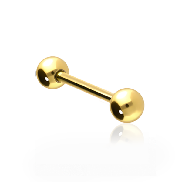 Chirurgenstahl 316L – Micro-Barbell mit Schraubkugeln & PVD-Beschichtung