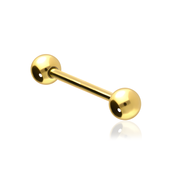 Titan G23 – Barbell mit Schraubkugeln & PVD-Beschichtung 