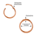 Chirurgenstahl 316L – Segmentring Clicker mit PVD-Beschichtung 