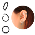 Chirurgenstahl 316L – Segmentring Clicker mit PVD-Beschichtung