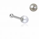 Chirurgenstahl 316L – Nasenstecker-Pin mit synthetischer Perle