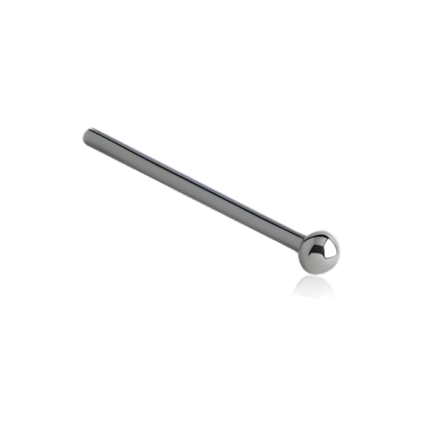 Chirurgenstahl 316L – Gerader Nasenstecker mit Kugel