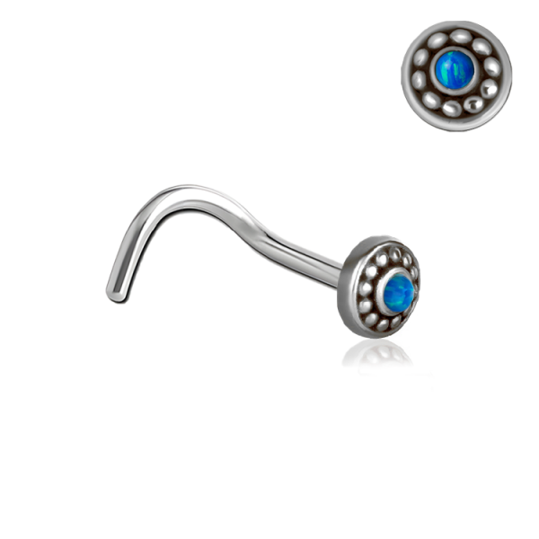 Chirurgenstahl 316L – Nasenpiercing mit Synthetischem Opal