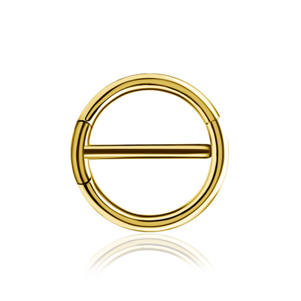 Chirurgenstahl 316L – Nippelpiercing Clicker mit PVD-Beschichtung