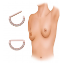 Chirurgenstahl 316L – Nippelpiercing-Clicker mit eingefassten Zirkonia & PVD-Beschichtung