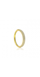 Chirurgenstahl 316L – Conch Segmentring-Clicker mit Premium-Zirkonia & PVD-Beschichtung 