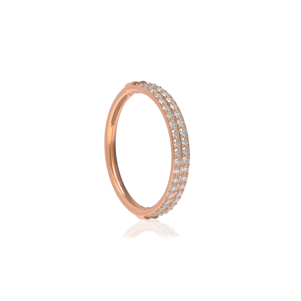 Chirurgenstahl 316L – Conch Segmentring-Clicker mit Premium-Zirkonia & PVD-Beschichtung 