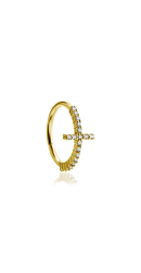 Chirurgenstahl 316L – Conch Segmentring-Clicker mit eingefasstem Premium-Zirkonia & PVD-Beschichtung