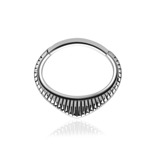 Chirurgenstahl 316L – Ovaler Segmentring Clicker Design