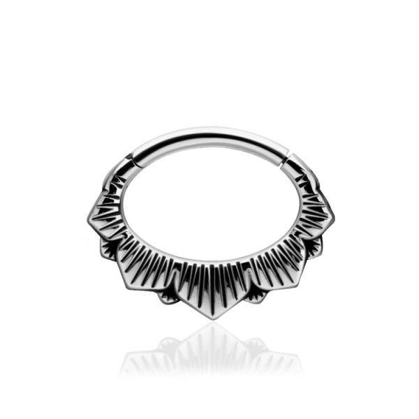 Chirurgenstahl 316L – Ovaler Segmentring Clicker Design