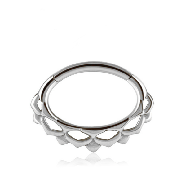 Chirurgenstahl 316L – Ovaler Segmentring Clicker Design