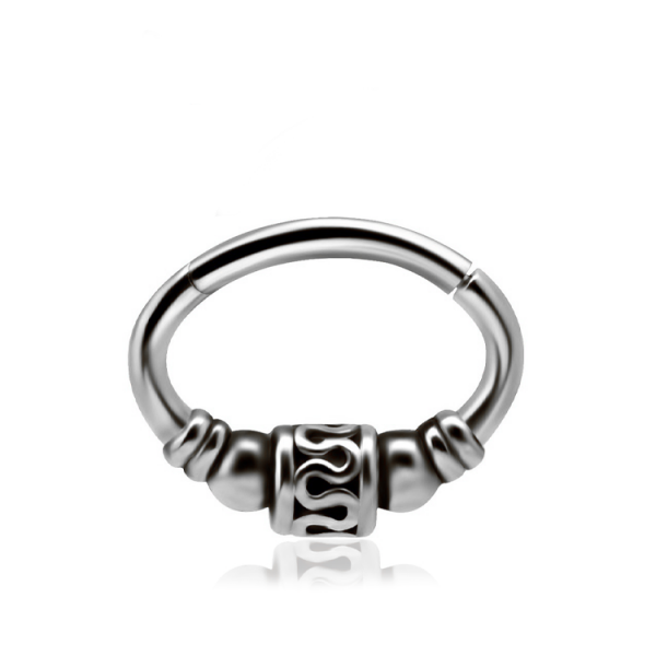 Chirurgenstahl 316L – Ovaler Segmentring Clicker Design