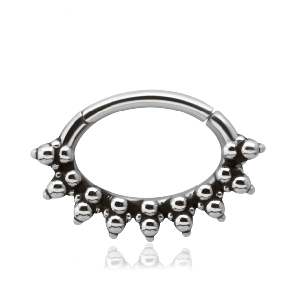 Chirurgenstahl 316L – Ovaler Segmentring Clicker Design