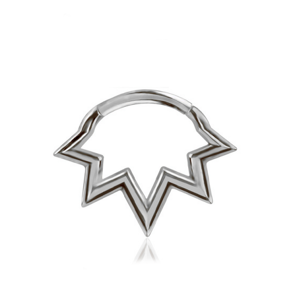 Chirurgenstahl 316L – Ovaler Segmentring Clicker Design