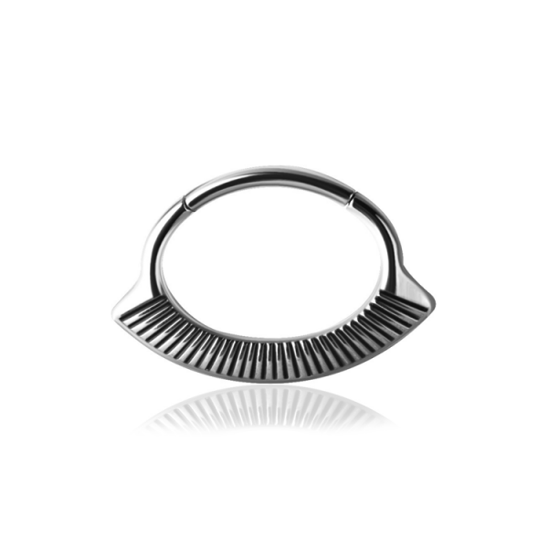 Chirurgenstahl 316L – Ovaler Segmentring Clicker Design