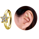 CoCr NF – Rook Segmentring Clicker oval mit eingefassten Premium-Zirkonia & PVD-Beschichtung 