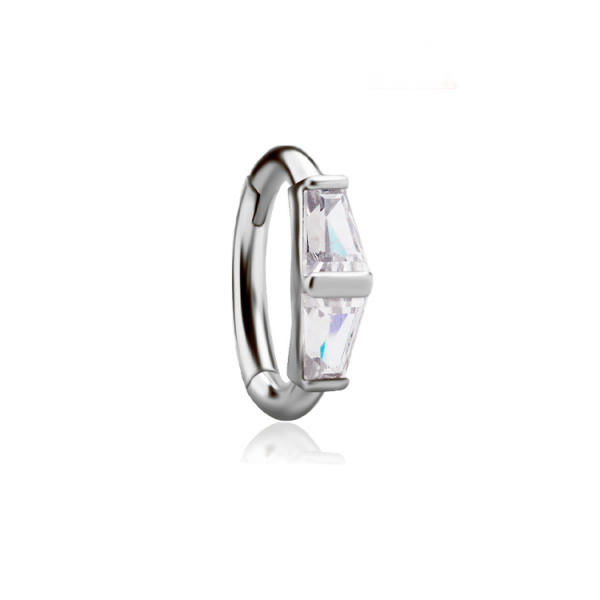 CoCr NF – Rook Segmentring Clicker oval mit eingefassten Premium-Zirkonia