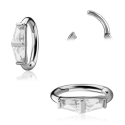 CoCr NF – Rook Segmentring Clicker oval mit eingefassten Premium-Zirkonia