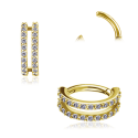 CoCr NF – Rook Segmentring Clicker oval mit eingefassten Premium-Zirkonia & PVD-Beschichtung 