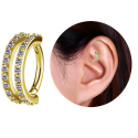 CoCr NF – Rook Segmentring Clicker oval mit eingefassten Premium-Zirkonia & PVD-Beschichtung 