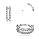 CoCr NF – Rook Segmentring Clicker oval mit eingefassten Premium-Zirkonia
