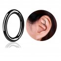 Chirurgenstahl 316L – Rook Segmentring Clicker mit rundem Profil & PVD-Beschichtung 