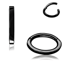  Chirurgenstahl 316L – Rook Segmentring Clicker mit rundem Profil & PVD-Beschichtung 