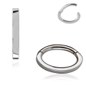  Chirurgenstahl 316L – Rook Segmentring Clicker mit rundem Profil