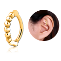  Chirurgenstahl 316L – Rook Segmentring Clicker mit PVD-Beschichtung 