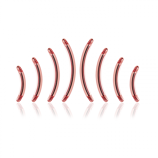 Chirurgenstahl 316L – Banane ohne Kugel mit PVD-Beschichtung