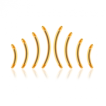 Titan G23 – Micro-Banane ohne Kugel mit PVD-Beschichtung 