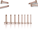 Chirurgenstahl 316L - Labret ohne Schraubkugeln und PVD-Beschichtung 