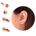 Chirurgenstahl 316L - Labret ohne Schraubkugeln und PVD-Beschichtung 