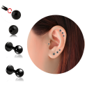 Chirurgenstahl 316L - Labret ohne Schraubkugeln und PVD-Beschichtung 
