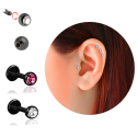 Chirurgenstahl 316L – Micro Labret mit Premium-Kristall und PVD-Beschichtung