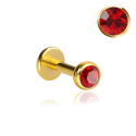 Chirurgenstahl 316L – Micro Labret mit Premium-Kristall und PVD-Beschichtung