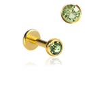 Chirurgenstahl 316L – Micro Labret mit Premium-Kristall und PVD-Beschichtung