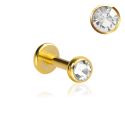 Chirurgenstahl 316L – Micro Labret mit Premium-Kristall und PVD-Beschichtung