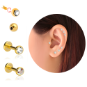 Chirurgenstahl 316L – Micro Labret mit Premium-Kristall und PVD-Beschichtung
