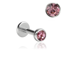 Chirurgenstahl 316L – Micro Labret mit Premium-Kristall und PVD-Beschichtung