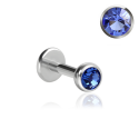 Chirurgenstahl 316L – Micro Labret mit Premium-Kristall und PVD-Beschichtung