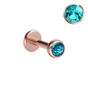 Chirurgenstahl 316L – Micro Labret mit Premium-Kristall und PVD-Beschichtung