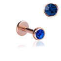 Chirurgenstahl 316L – Micro Labret mit Premium-Kristall und PVD-Beschichtung