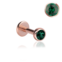 Chirurgenstahl 316L – Micro Labret mit Premium-Kristall und PVD-Beschichtung
